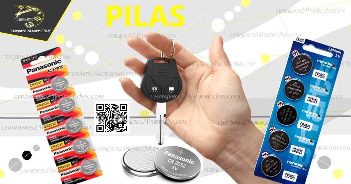 pilas para control de auto 