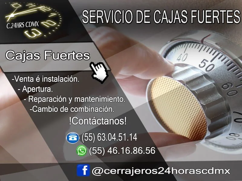 Apertura de cajas fuertes , reparación y mantenimiento , habilitación de cajas fuertes y cambio de combinación